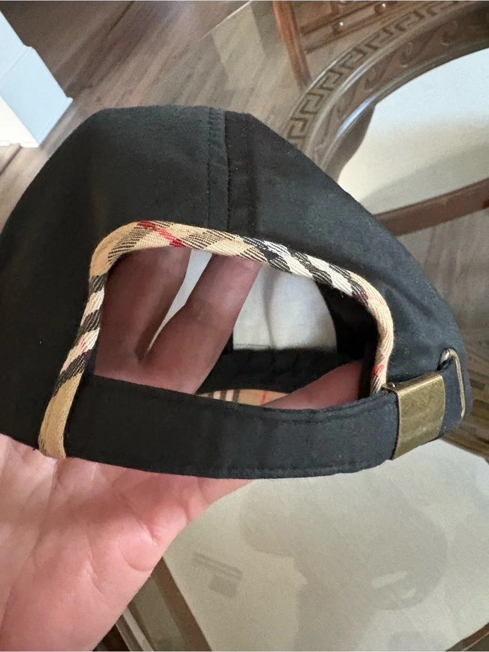 🖤🖤BURBERRY BLACK & NOVA CHECK TRIMMED GOLF CAP!🖤🖤